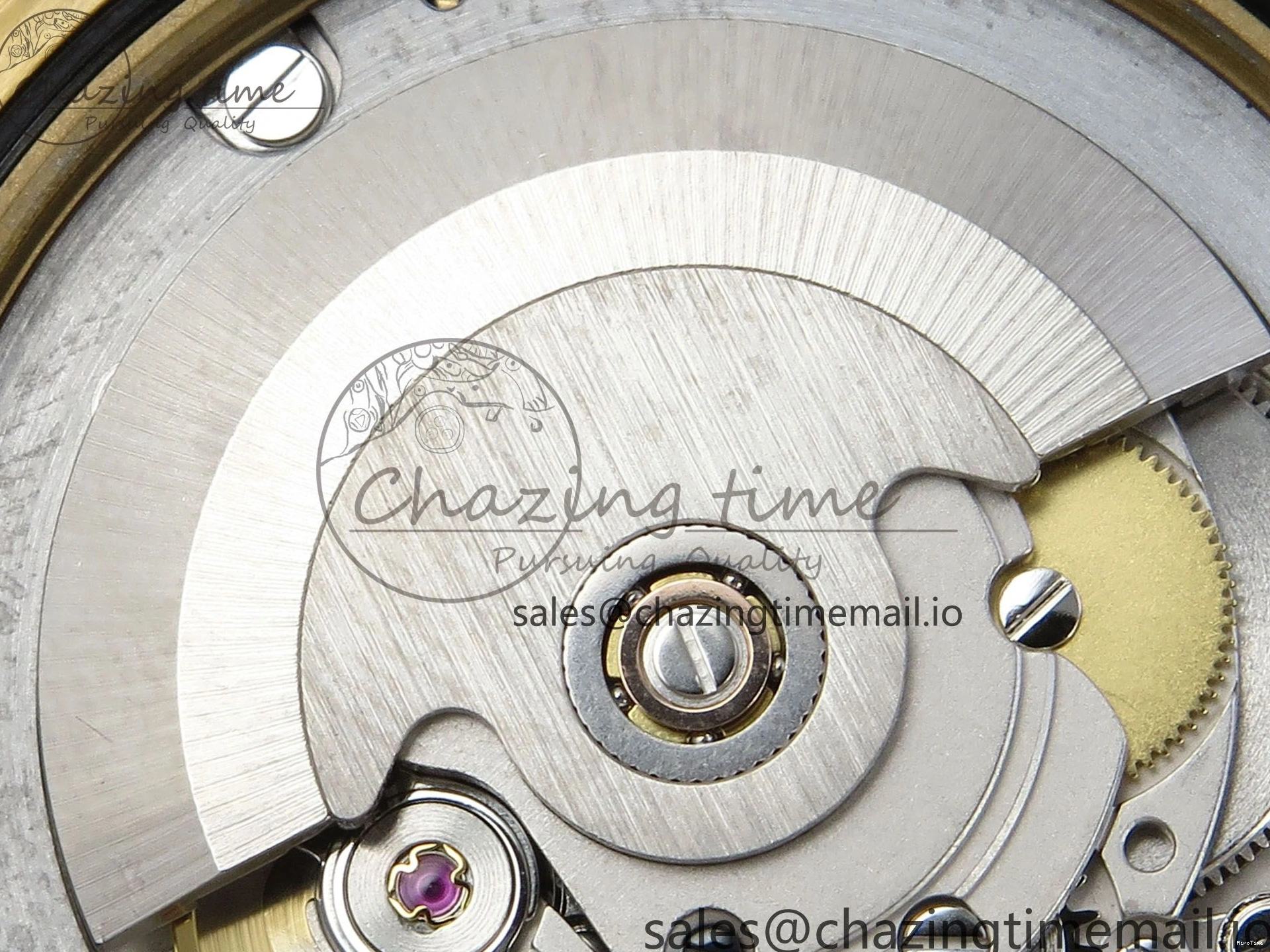 MiroTime 1224 TechFriendly DayDate 40 YG QF 1:1 Best Edition Green Black Dial Diamonds Bezel on President Bracelet A2836 V5 (Gain Weight) 490